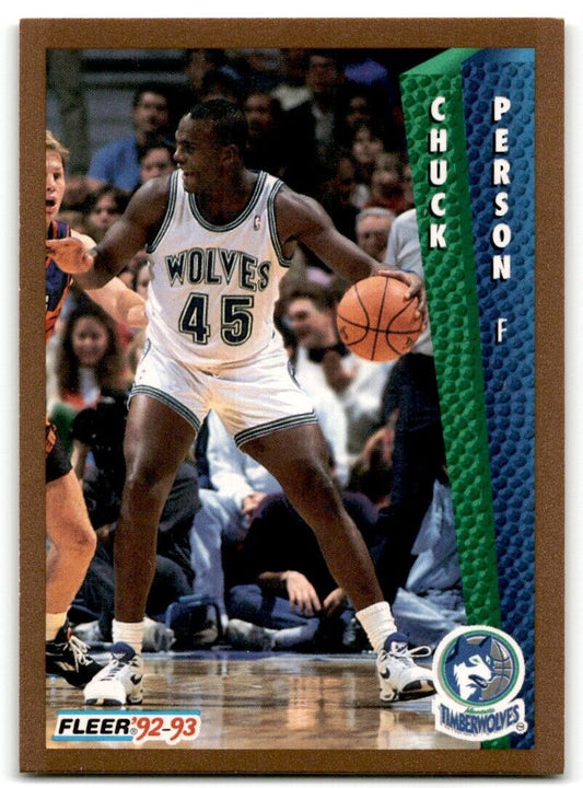 1992-93 Fleer Chuck Person Minnesota Timberwolves #381