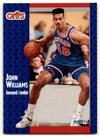 1991-92 Fleer John Williams Cleveland Cavaliers #40