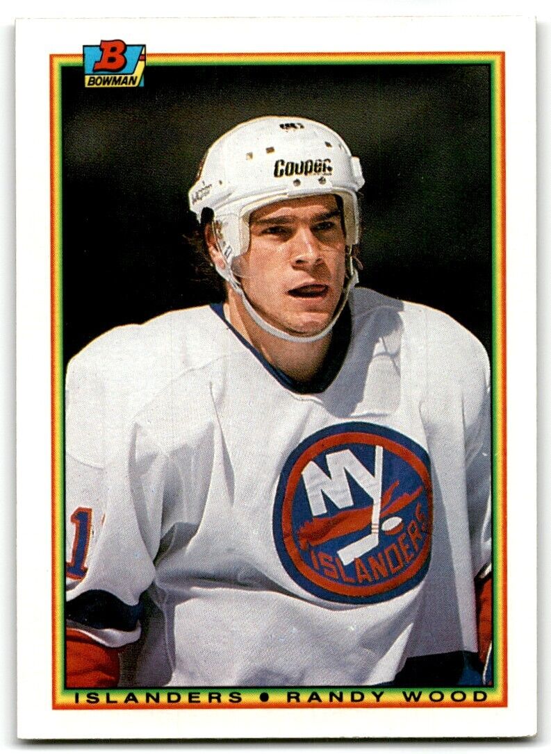 1990-91 Bowman Randy Wood New York Islanders #121