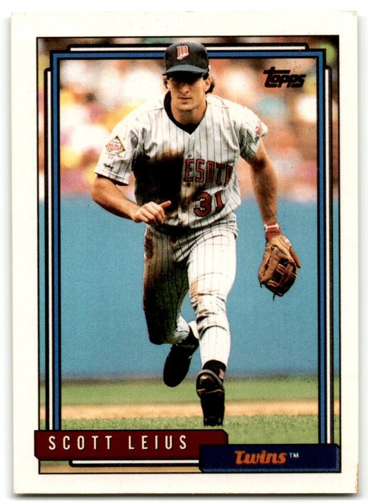 1992 Topps Scott Leius Minnesota Twins #74