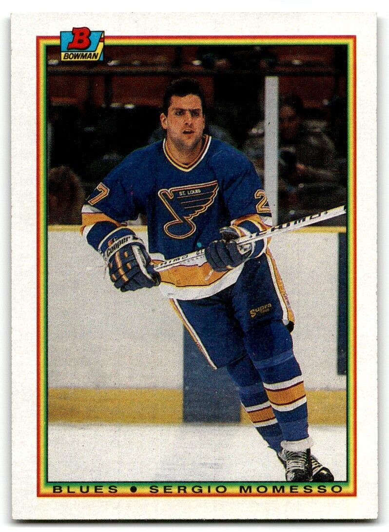 1990-91 Bowman Sergio Momesso Rookie St. Louis Blues #17