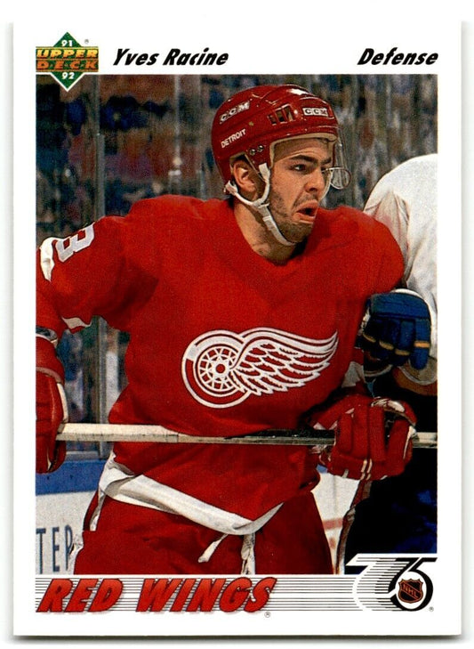 1991-92 Upper Deck French Yves Racine Detroit Red Wings #498