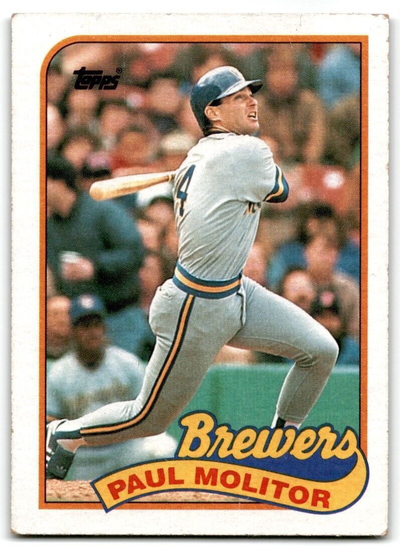 1989 Topps Paul Molitor Milwaukee Brewers #110