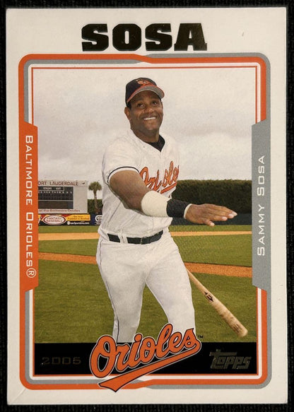 2005 Topps Updates & Highlights Sammy Sosa Baltimore Orioles #UH1