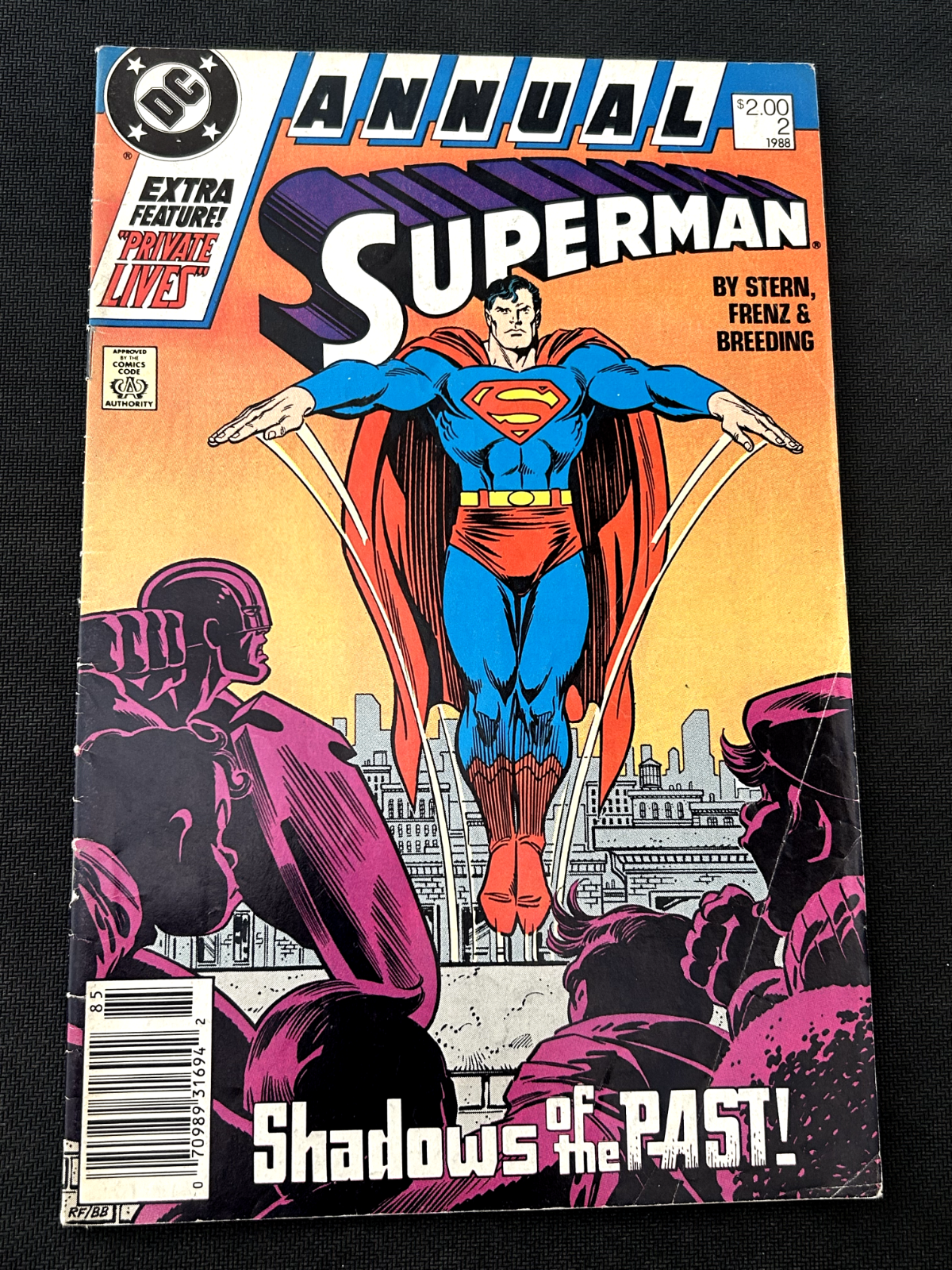 DC comics annual superman #2 1988 newsstand Edition