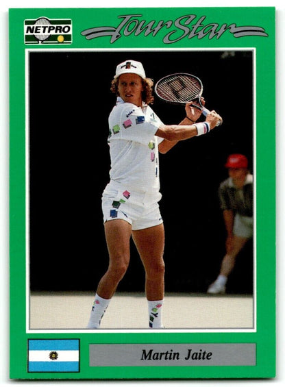 1991 Protennis player Cards Netpro Tour Star Martin Jaite #38