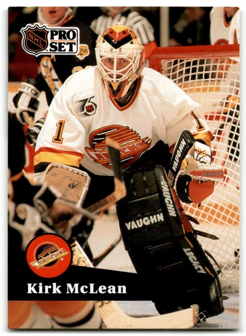 1991-92 Pro Set Kirk McLean Vancouver Canucks #501