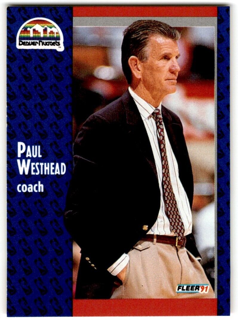 1991-92 Fleer Paul Westhead Denver Nuggets #53