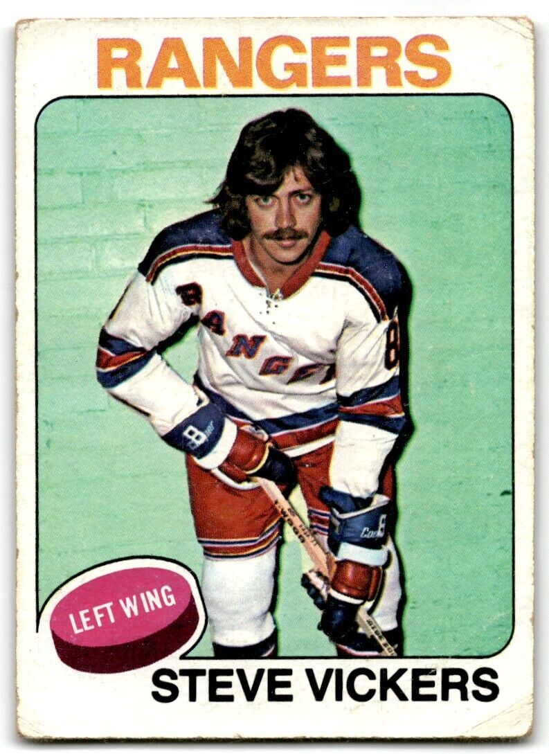 1975-76 Topps Steve Vickers New York Rangers #19