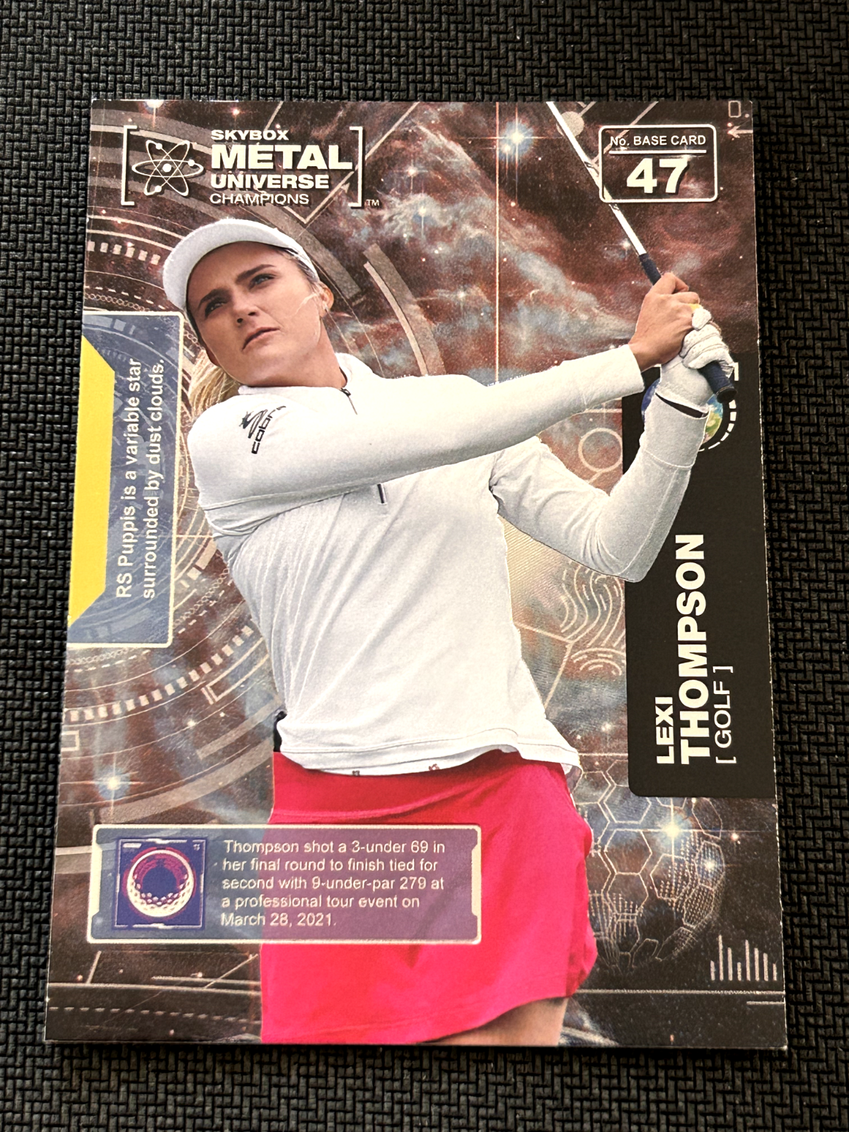 2021 Skybox Metal Universe Champions #47 Lexi Thompson  RC Rookie Golf