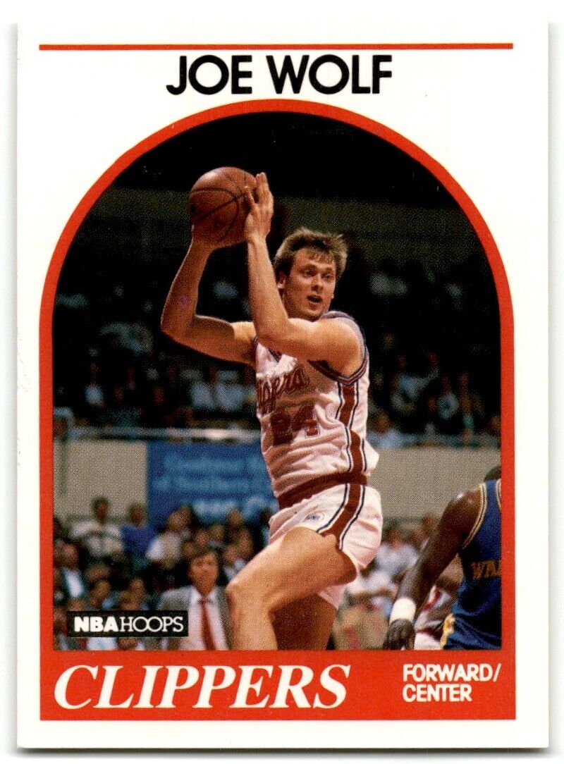 1989-90 Hoops Joe Wolf Rookie Los Angeles Clippers #173