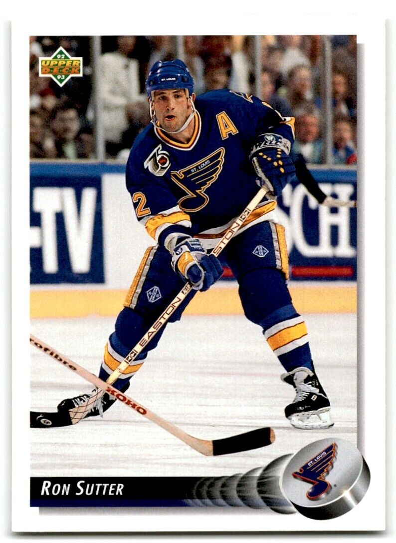 1992-93 Upper Deck Ron Sutter St. Louis Blues #184