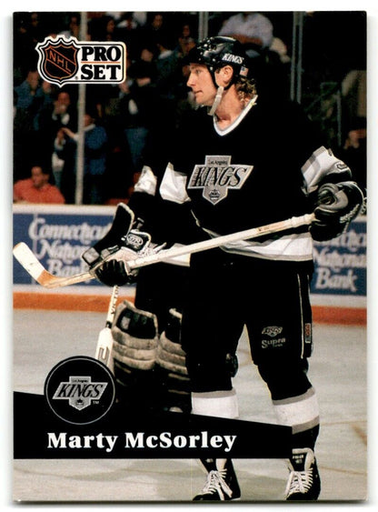 1991-92 Pro Set Marty McSorley Los Angeles Kings #100