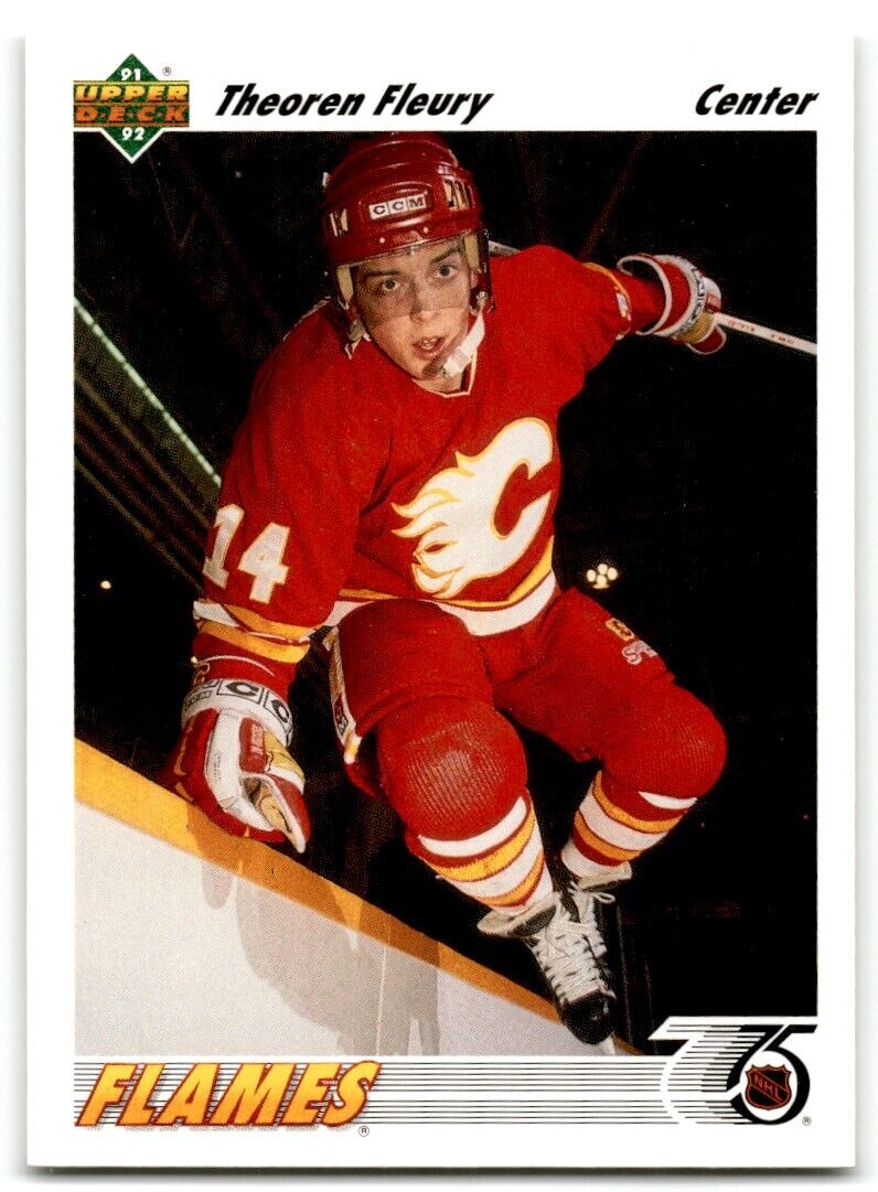 1991-92 Upper Deck Theo Fleury Calgary Flames #245