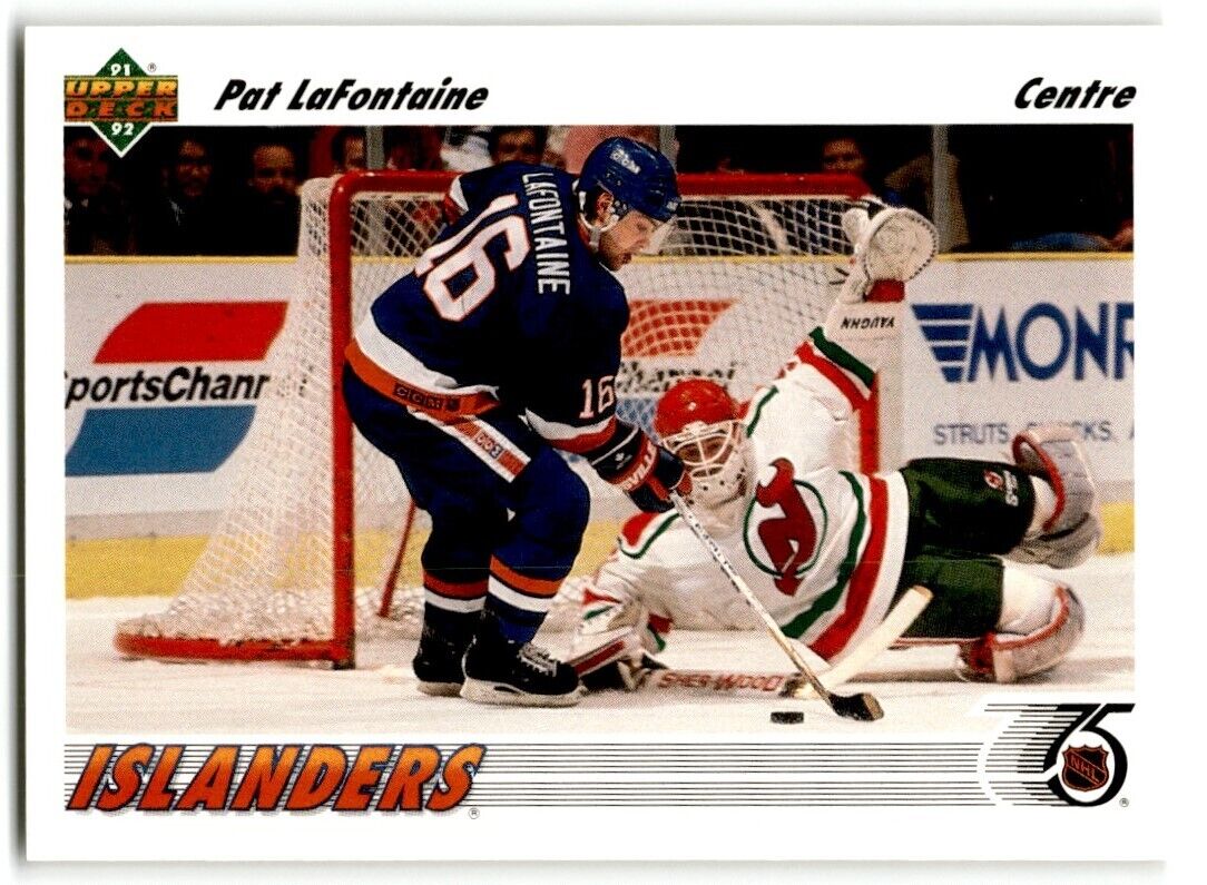 1991-92 Upper Deck French Pat LaFontaine New York Islanders #253