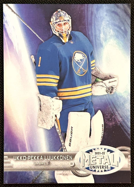 2021-22 Skybox Metal Universe 1997-98 Retro Rookies Ukko-Pekka Luukkonen Rookie