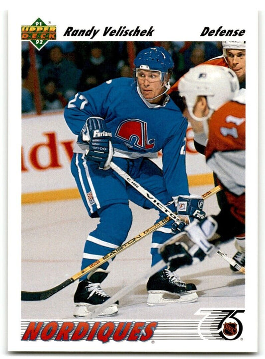 1991-92 Upper Deck Randy Velischek Quebec Nordiques #484