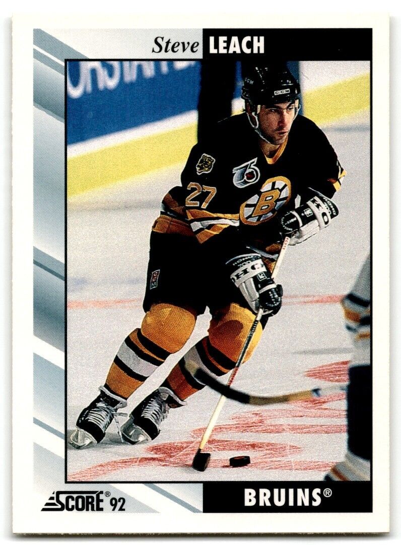 1992-93 Score Steve Leach Boston Bruins #54