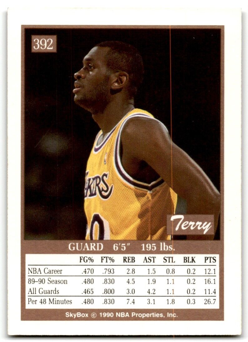 1990-91 SkyBox Terry Teagle Los Angeles Lakers #392