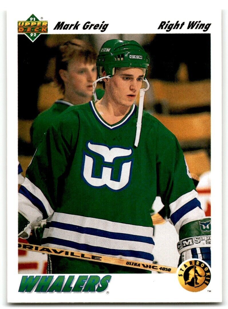 1991-92 Upper Deck Mark Greig Hartford Whalers #456