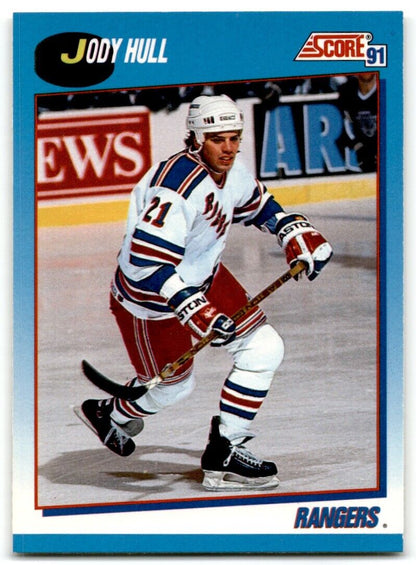 1991-92 Score Canadian Jody Hull New York Rangers #524