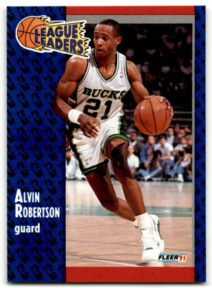 1991-92 Fleer Alvin Robertson Milwaukee Bucks #222