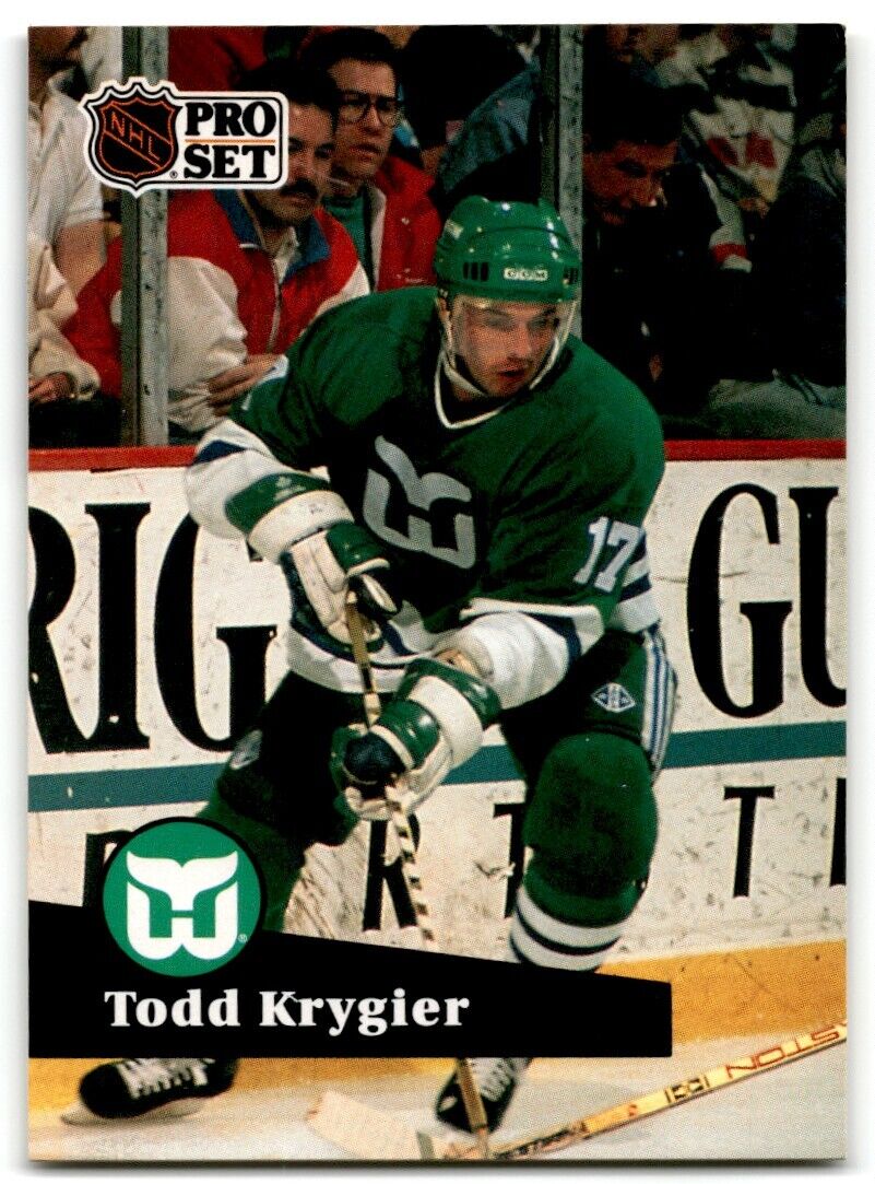 1991-92 Pro Set Todd Krygier Hartford Whalers #83