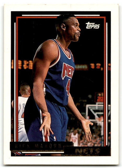 1992-93 Topps Rick Mahorn New Jersey Nets #388