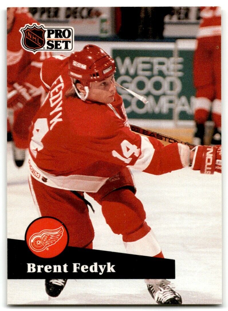 1991-92 Pro Set Brent Fedyk Detroit Red Wings #379