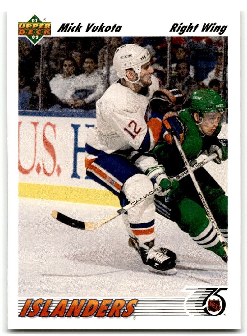 1991-92 Upper Deck Mick Vukota New York Islanders #135