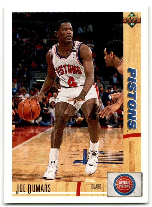 1991-92 Upper Deck Joe Dumars Detroit Pistons #335