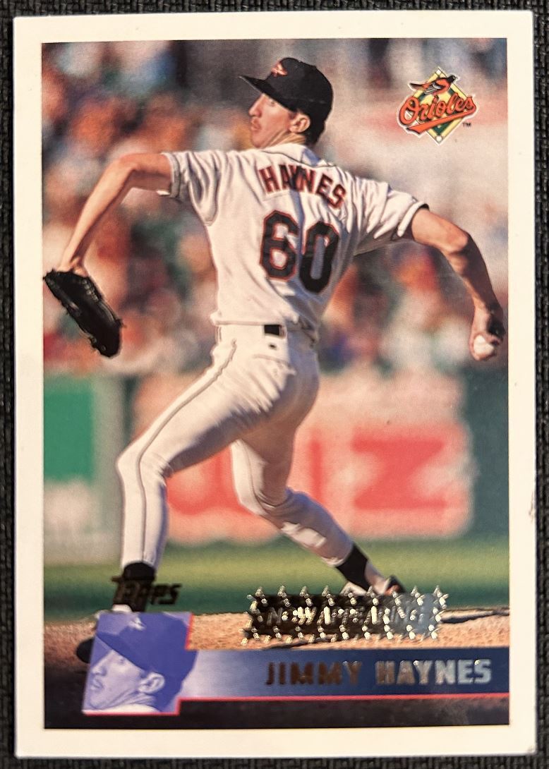 1996 Topps Jimmy Haynes Baltimore Orioles #354