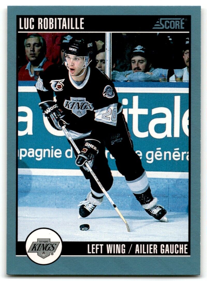 1992-93 Score Luc Robitaille Los Angeles Kings #290