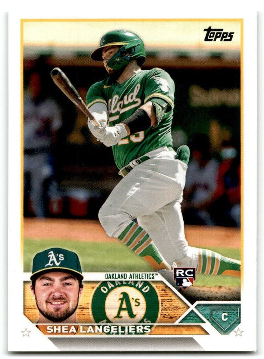 2023 Topps Shea Langeliers Rookie Oakland Athletics #127