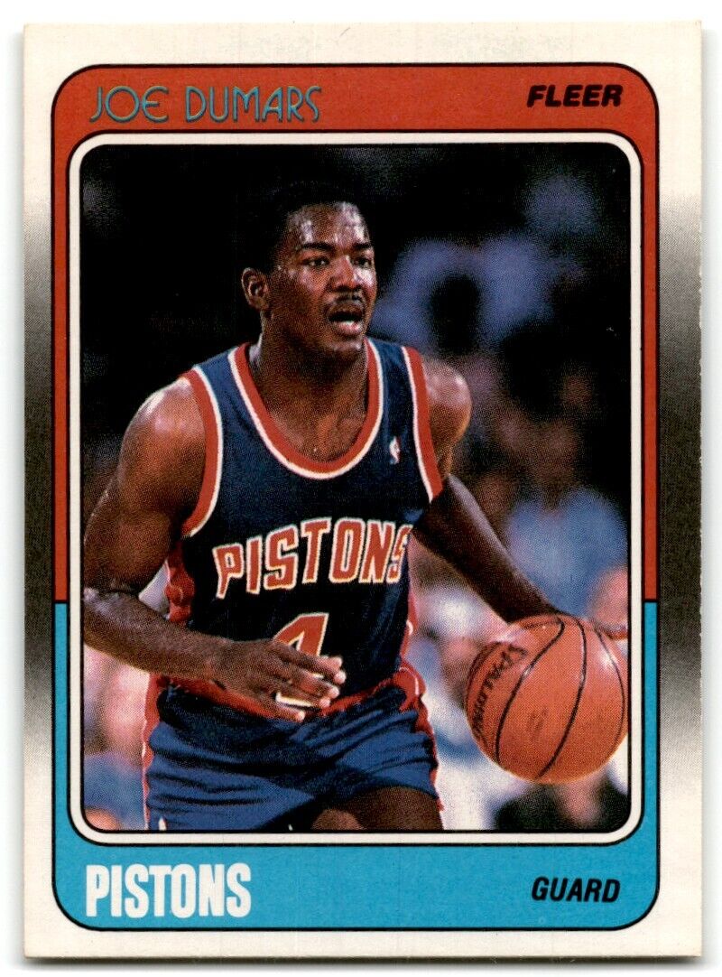 1988-89 Fleer Joe Dumars Detroit Pistons #40