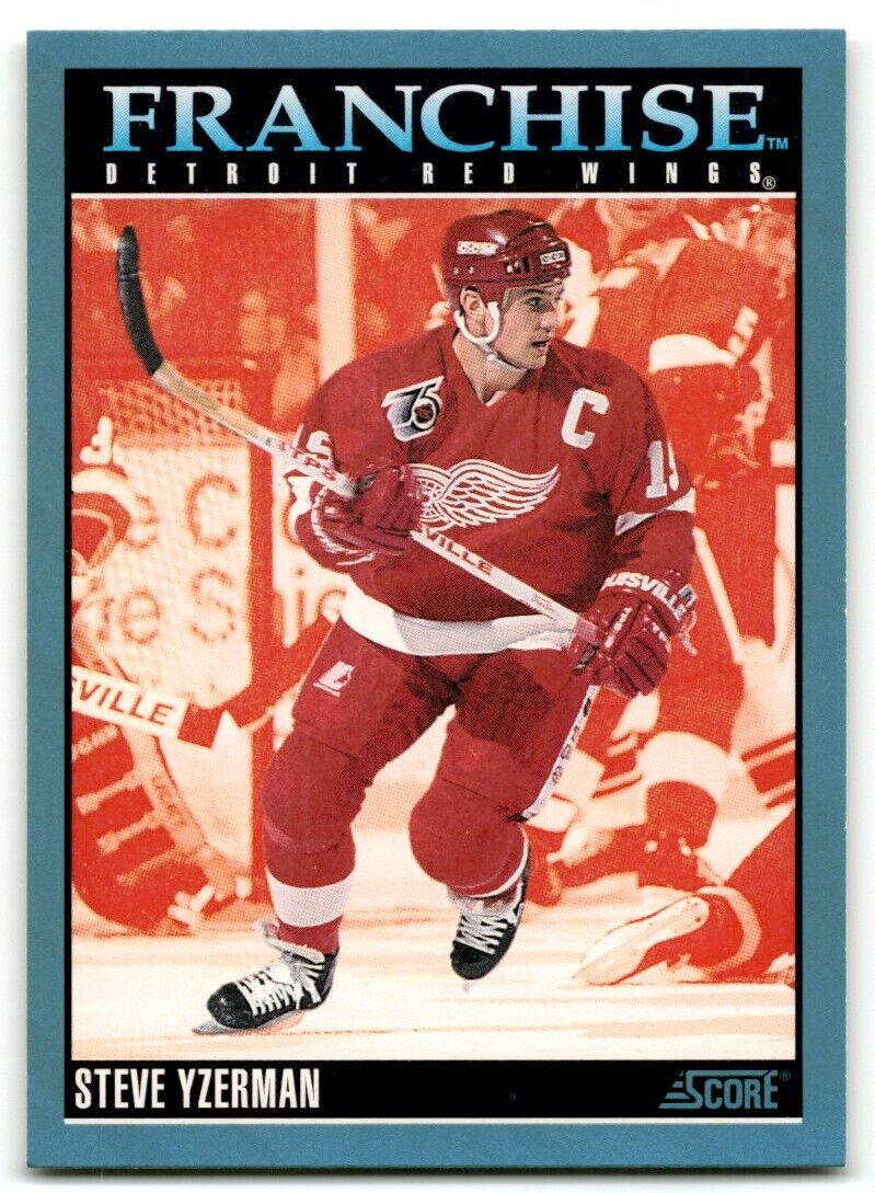 1992-93 Score Steve Yzerman Detroit Red Wings #423