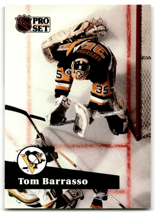 1991-92 Pro Set Tom Barrasso Pittsburgh Penguins #186