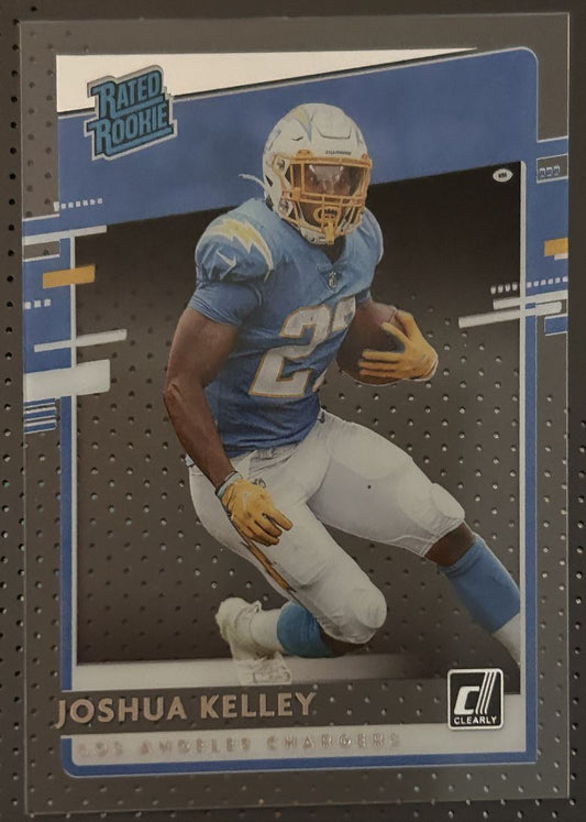 2020 Panini Chronicles Clearly Donruss Rated Rookie Joshua Kelley Rookie Los