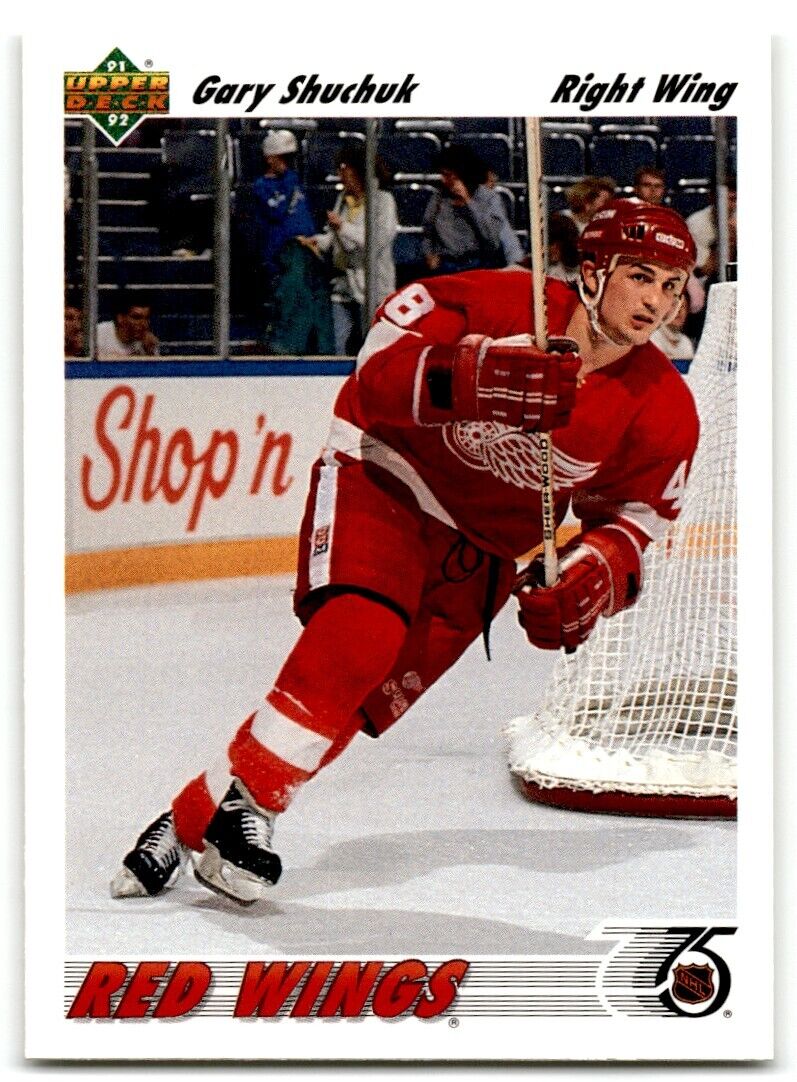 1991-92 Upper Deck Gary Shuchuk Rookie Detroit Red Wings #376