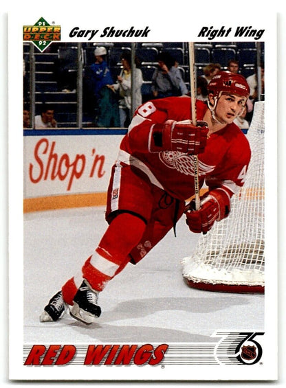 1991-92 Upper Deck Gary Shuchuk Rookie Detroit Red Wings #376