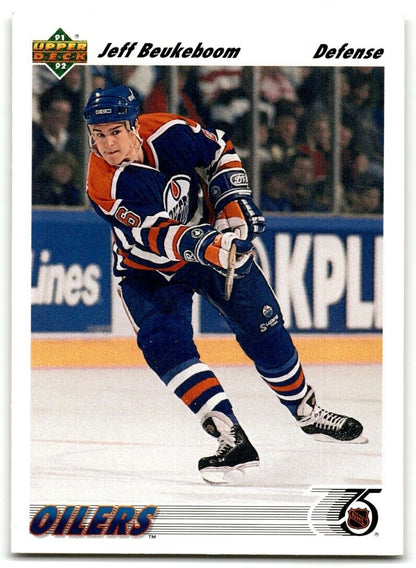 1991-92 Upper Deck Jeff Beukeboom Edmonton Oilers #394