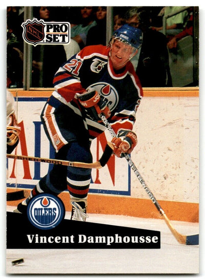 1991-92 Pro Set Vincent Damphousse Edmonton Oilers #381