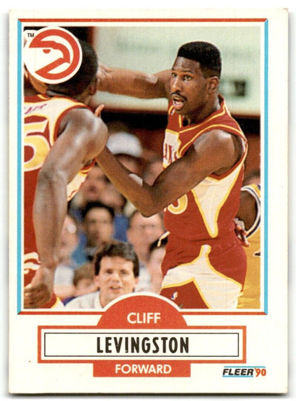 1990-91 Fleer Cliff Levingston Atlanta Hawks #2