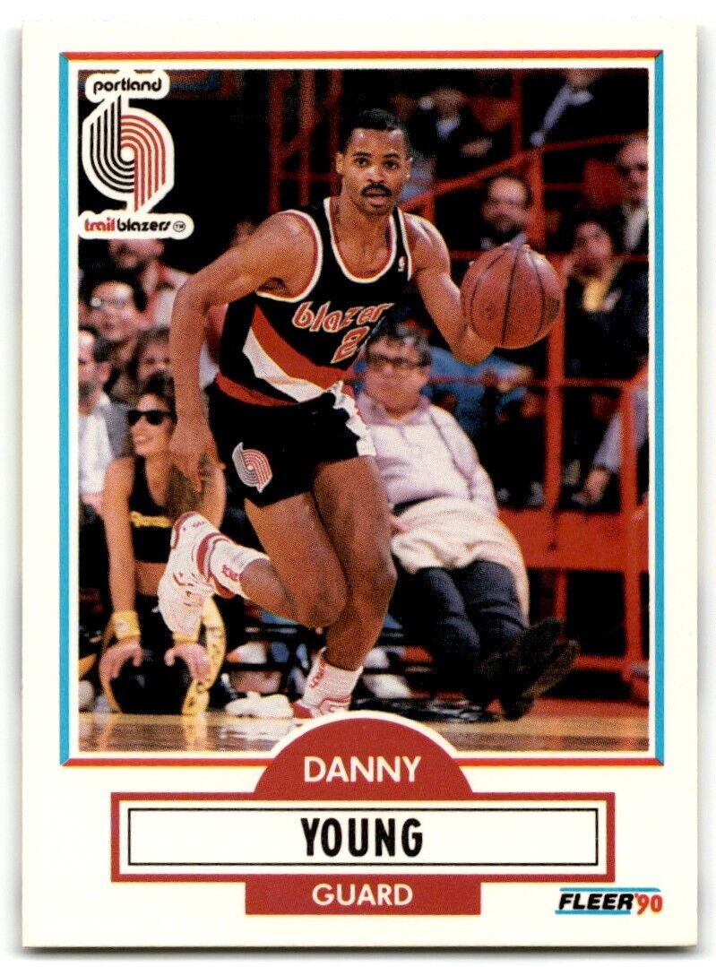 1990-91 Fleer Danny Young Portland Trail Blazers #161