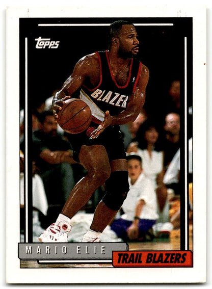 1992-93 Topps Mario Elie Portland Trail Blazers #289