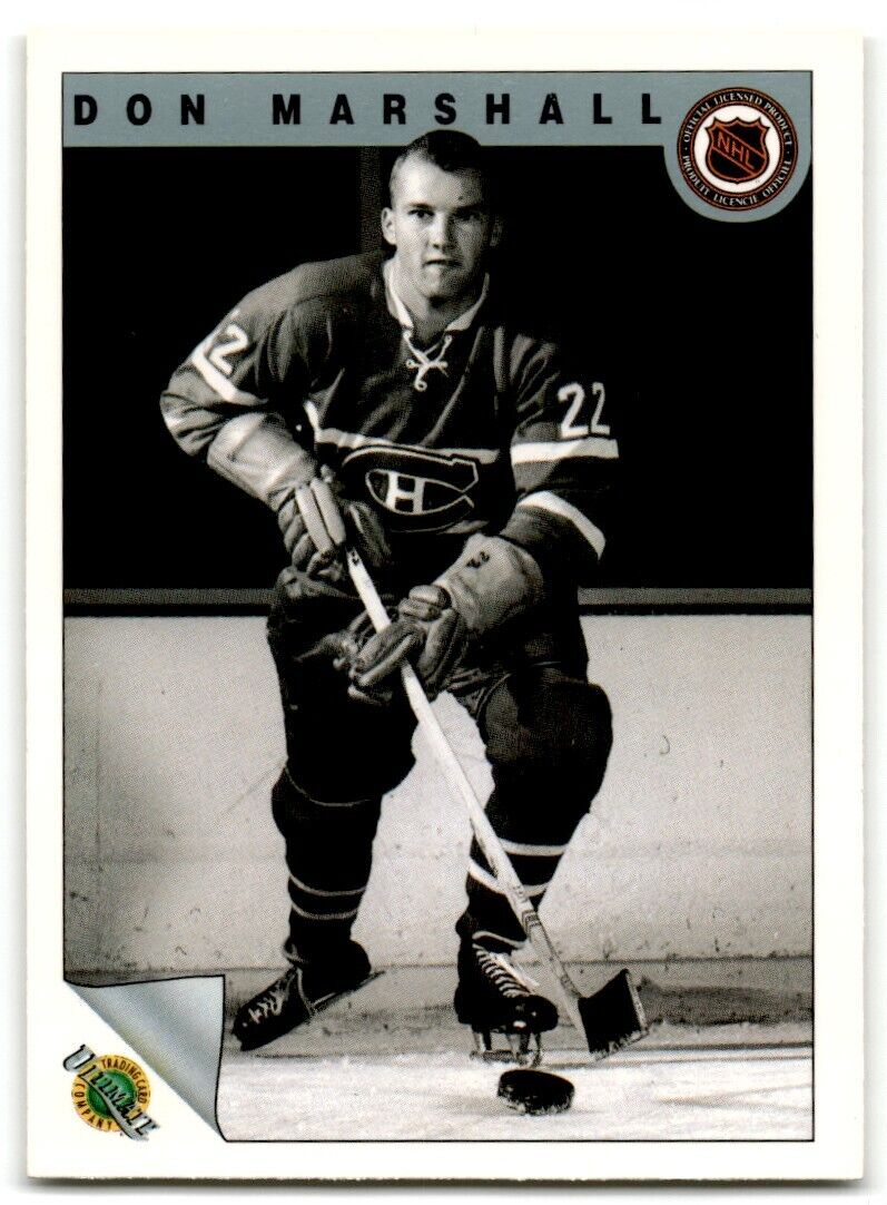 1991-92 Ultimate Original 6 Don Marshall Montreal Canadiens #13