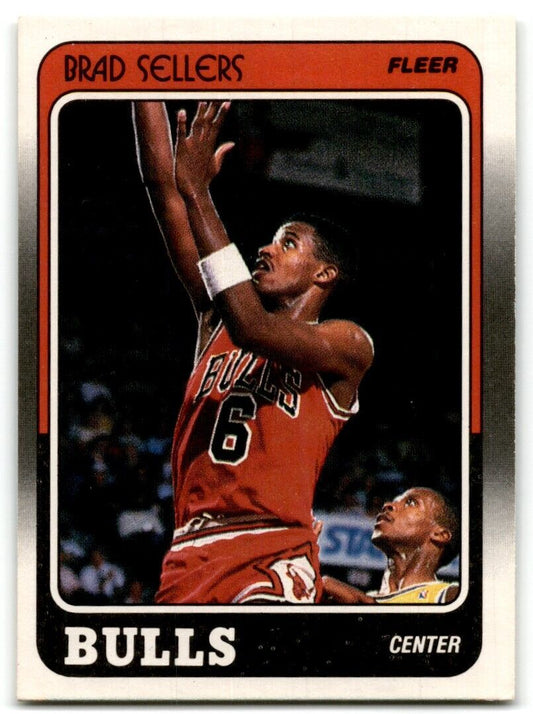 1988-89 Fleer Brad Sellers Rookie Chicago Bulls #21