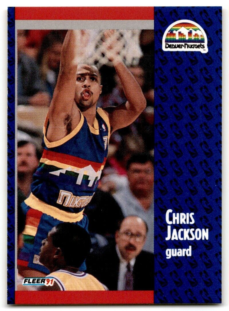 1991-92 Fleer Chris Jackson Denver Nuggets #49