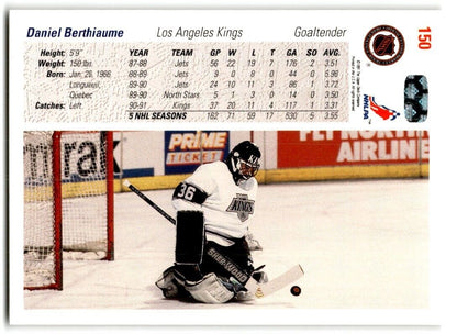 1991-92 Upper Deck Daniel Berthiaume Los Angeles Kings #150