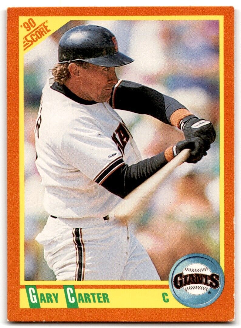 1990 Score Gary Carter San Francisco Giants #35T